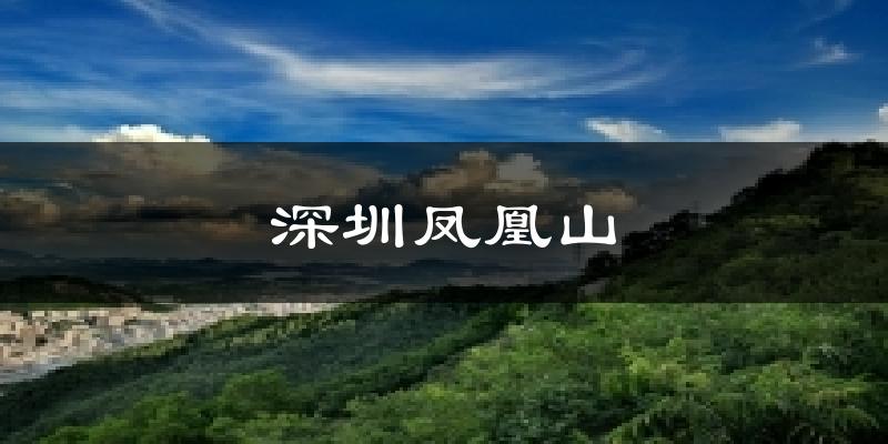 深圳凤凰山天气预报十五天